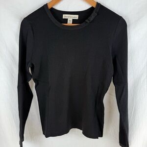 david brooks Elegant Black Long Sleeve Top